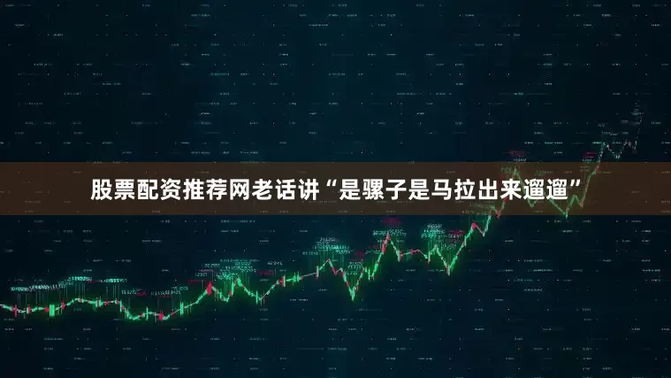 股票配资推荐网老话讲“是骡子是马拉出来遛遛”